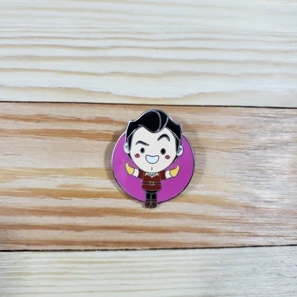 Disney Gaston Pin World of Evil Mystery Jerrod Maruyama Chibi Cute Beauty Beast - Picture 2 of 3
